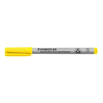 Imagen de Staedtler Lumocolor 312 Rotulador no permanente punta biselada 1 a 2,5 mm, color amarillo
