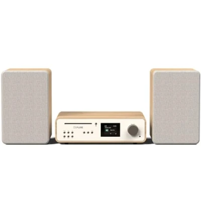 Imagen de Microcadena Pure Classic Stereo Cotton Blanco/roble