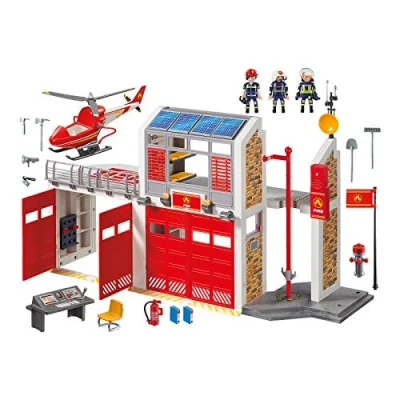 Imagen de PLAYMOBIL City Action 9462 Parque de Bomberos con Efectos Sonido, A Partir 4 años
