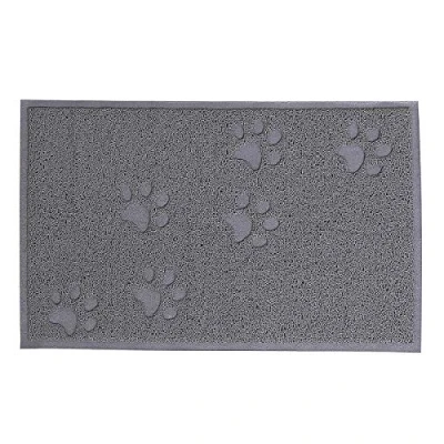 Imagen de lionto Base para arenero de Gato Alfombrilla Estera arenero, (L) 60x90 cm Gris
