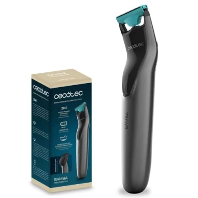 Imagen de Cecotec Máquina de Cortar Pelo 2 en 1 Bamba PrecisionCare OneShave. Afeitadora y Recortadora Uso Inalámbrico, 45 Mins Autonomía, Cuchillas Acero Inoxidable Peine Ajustable