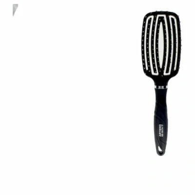 Imagen de Artero Cepillo Flexible Antitirones Ge Bion 17. para desenredar el cabello de Mujeres, Hombres y niños. Iónico, reduce la electricidad estática. (Negro)