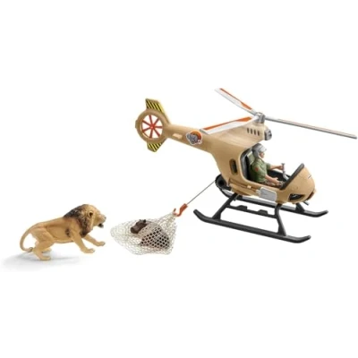 Imagen de Schleich 42476n Playset Helicóptero de Salvamento Animales