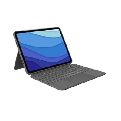 Imagen de Logitech Combo Touch Funda Apple iPad Pro 11 2018/2020/2021/2022 Gris Qwerty