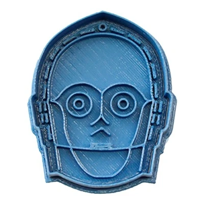 Imagen de Cuticuter Star Wars C3PO Cortador de Galletas, Plástico, Azul, 8x7x1.5 cm