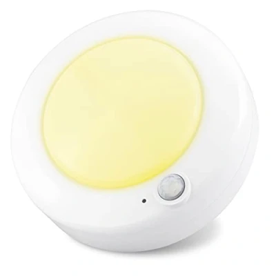Imagen de BIGMONAT luz de ducha inalámbrica techo, funciona con pilas, mando a distancia, baño sensor movimiento, luminosidad regulable, LED armario para balcón,250 lúmenes, 4,8