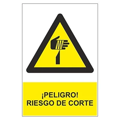 Imagen de MovilCom® Señal PELIGRO de CORTE tamaño 200X300mm material ADHESIVO (ref.RD30666)
