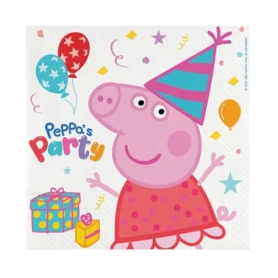 Imagen de BeenSmile, Servilletas 33 CM PEPPA PIG, de Papel, Artículos Fiesta, Fiestas, Celebraciones y Cumpleaños Infantiles, 20 Unidades