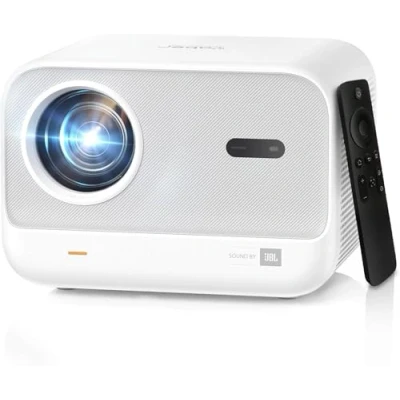 Imagen de Proyector 4K【Sound by JBL &amp; 1s Auto Focus】 700ANSI Full HD 1080P Nativo Portátil, YABER WiFi6 Bluetooth Proyector, Smart Cine en Casa/Exterior para Movil/iOS/Android/TV Stick/PS5