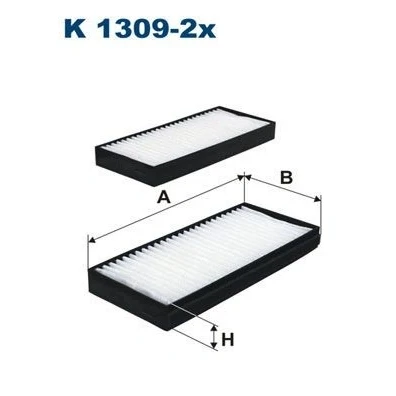 Imagen de FILTRON K 1309 2x Filtro de habitáculo partículas 236 97 25 SSANGYONG: Kyron, ACTYON 1, SPORTS 2