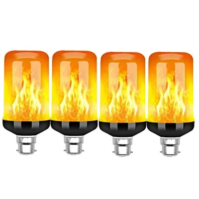 Imagen de KANKOO Bombilla Efecto Fuego Led de bayoneta E27 luz B22 b22,4pack