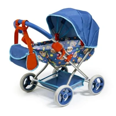 Imagen de Bayer Design 12711AA Cochecito de Munecas Cocomelon, Plegable, con Bolsa, Manta y Almohada, Azul, Rojo