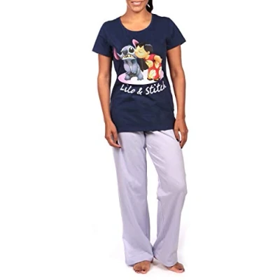 Imagen de Disney Pijama para Mujer Lilo &amp; Stitch Morado Size Large