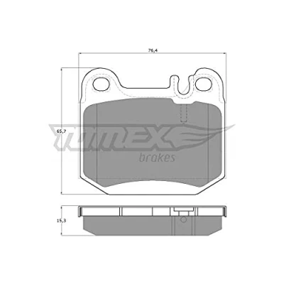 Imagen de TOMEX brakes TX 12 86 Juego de pastillas freno Eje trasero preparado para indicador desgaste MERCEDES BENZ: Clase ML, MASERATI: QUATTROPORTE 5