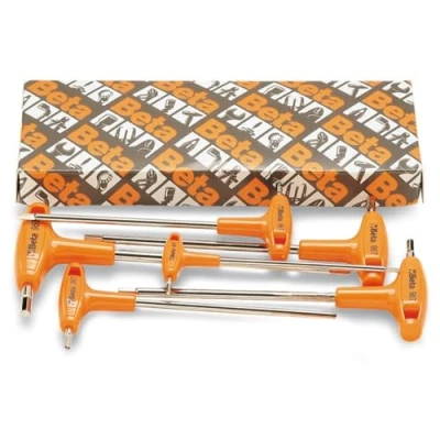 Imagen de Beta 96T/S6 Juego de 6 llaves macho hexagonales acodadas con mango (art. 96T)