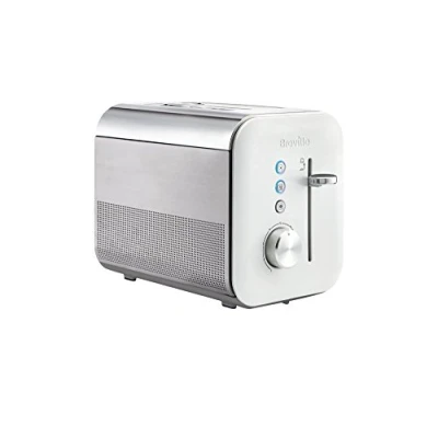 Imagen de Breville VTT676X Tostador de Dos rebanadas, 850 W, Metal, 2 Ranuras, Blanco