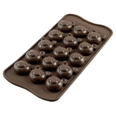 Imagen de SILIKOMART SCG35 CHOCO PIGS Molde de silicona 31x29 mm