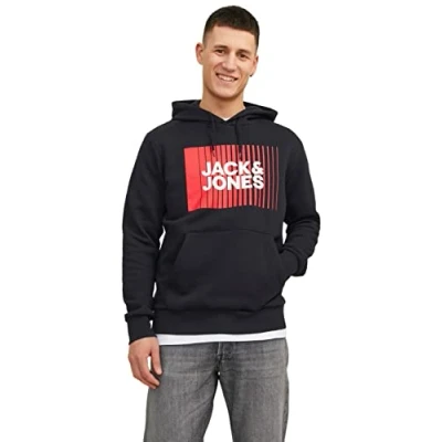 Imagen de Jack &amp; Jones Jjecorp LOGO PLAY NOOS Jersey con capucha, Hombre, Talla: Small, Black
