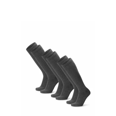 Imagen de DANISH ENDURANCE Calcetines de Compresión Algodón Orgánico, Mujer y Hombre, Deporte, Recuperación, 3 Pack Gris 43 47