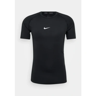 Imagen de Nike M NP DF Tight Top SS Camiseta, Black/White 010, S Hombre