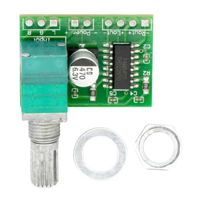 Imagen de DollaTek Mini DC 3W + 5V amplificador audio del digital práctico tablero módulo de dos canales estéreo para PAM8403 bricolaje altavoces portátiles Auriculares