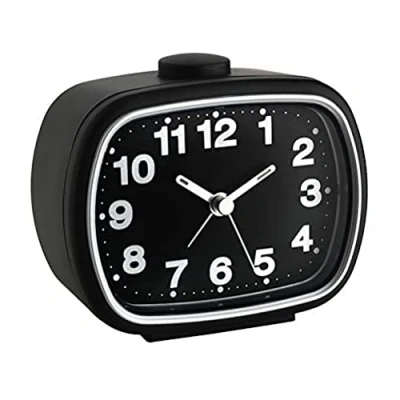 Imagen de TFA 60.1017.01 Reloj Despertador electrónico, Negro/Blanco, L 57 (63) x B 29 (33) H 71 (72) mm