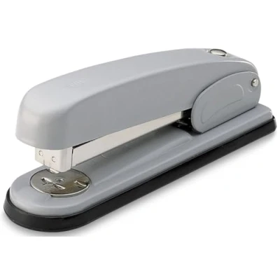 Imagen de Novus B6 Gris Engrapadora (30 hojas, Gris, 8,5 cm, Pulse el botón, 100 grapas, 320 g)
