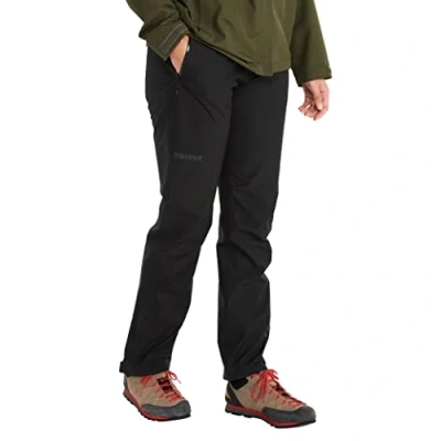 Imagen de Marmot Mujer Wm&#039;s Minimalist Pant, pantalón Impermeable Gore Tex para Lluvia, Resistente al Viento Senderismo, Prenda Transpirable la Lluvia Hacer excursiones, Black, S