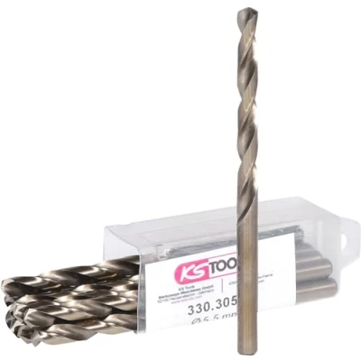 Imagen de KS TOOLS 330.3055 Taladro espiral para metal 93, 57 130 corte a derecha Metal, Madera, Plástico, Acero rápido