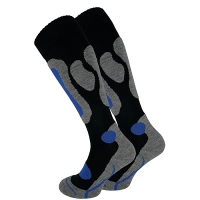 Imagen de Cotton Prime calcetines de esquí para hombre y mujer cálidos térmicos invierno con acolchado, hasta la rodilla, invierno, snowboard, 2