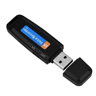 Imagen de LetCart Grabadora De Voz Digital USB, Mini PortáTil, En Forma Disco U USB 2.0 Unidad Flash Audio
