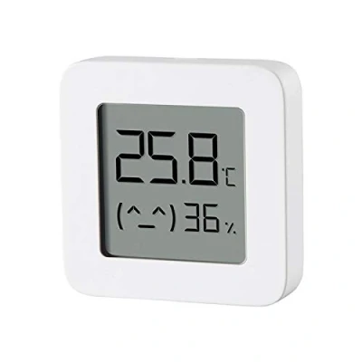 Imagen de Xiaomi Mi Temperature and Humidity Monitor 2 para el Control de la Temperatura y Humedad, Paquete Unidades, inalámbrico, Blanco, versión Italiana