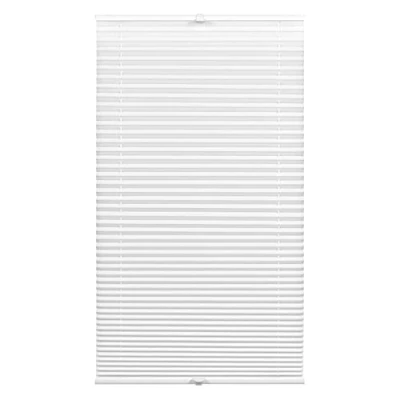 Imagen de Gardinia, Deco Company Easyfix Estor Plisado sin taladrar, para Sujetar, protección Visual, Opaco Plegable, translúcido, Solar, Blanco, 100 x 130 cm