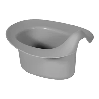 Imagen de Kindsgut Orinal anatómico para niños pequeños, Orinal/Inodoro, en Colores Suaves, Evita Salpicaduras y Permite Dejar los pañales, Adecuado niños, Gris Oscuro