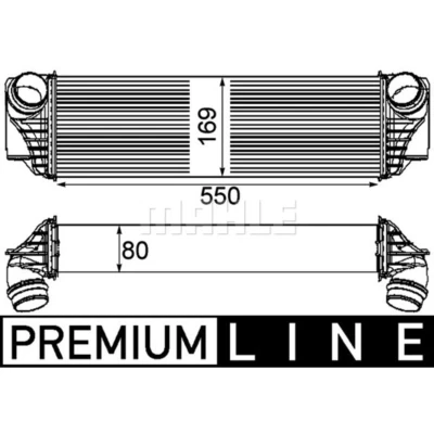 Imagen de MAHLE ORIGINAL CI 185 000P Intercooler BMW: 5 Touring, GT