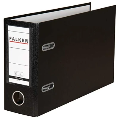 Imagen de Falken Archivador con formato especial para DIN A5, color Negro ancho