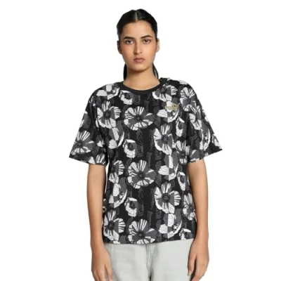 Imagen de Puma Class ACT TEE Camiseta estampada, Mujer, Talla: Large, Black