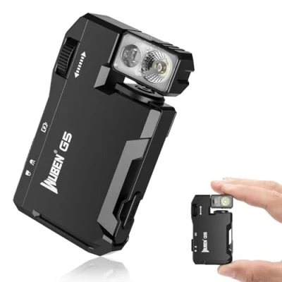 Imagen de WUBEN G5 Linternas Led Alta Potencia 400 Lúmenes, Linterna Recargable USB RGB Potente, Pequeña a Pilas, IP68 Impermeable Portátil Flashlight Emergencia Camping（Verde）