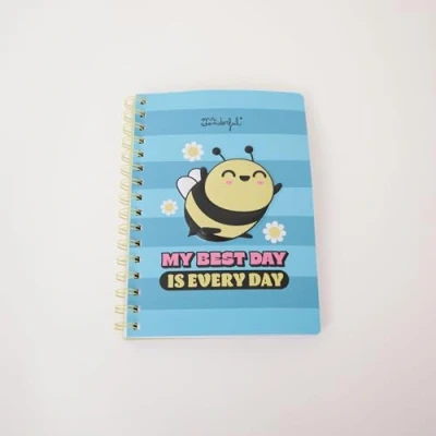 Imagen de Mr. Wonderful Libreta A5 3D Abeja Encuadrenación en Espiral Give it your best! 160 páginas blancas