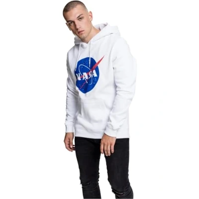 Imagen de Mister Tee NASA Sudadera con Capucha, Hombre, Blanco, Medium