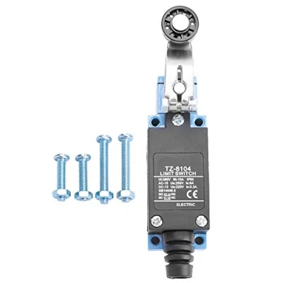 Imagen de Interruptor de límite, TZ 8104 SPDT Límite Momentario Palanca Rodillo Rotativo 6A 250V