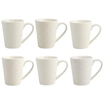 Imagen de H&amp;h set 6 mug silhuette in stoneware cc 300