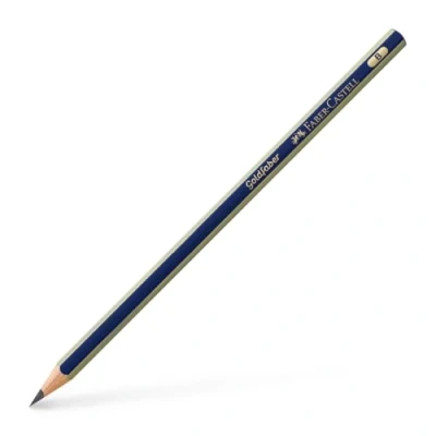 Imagen de Faber Castell 112501 Caja con 12 ecolápices de grafito Goldfaber 1221, forma hexagonal, graduación B