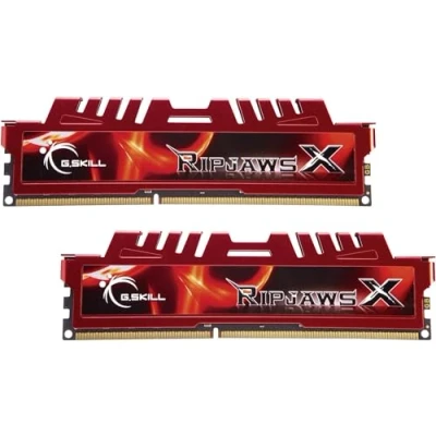 Imagen de G.Skill F3 12800CL10D 16GBXL RipJawSX de 16 GB memoria RAM (kit 2 x 8 GB, DDR3 1600 MHz, PC3 12800, CL 10), rojo