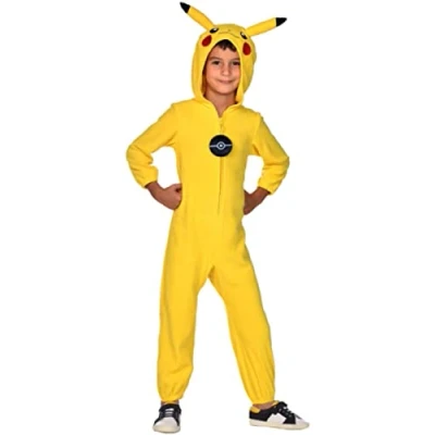 Imagen de amscan Disfraz POKEMON Pikac Suit 8 10 años Niño Pikachu, dibujo animado, color amarillo, (361 9908885_0194099027373)