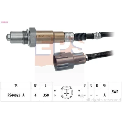 Imagen de EPS 1.998.522 Sonda lambda térmico, plana, Rosca engrasada TOYOTA: Yaris II Hatchback, Avensis Berlina, Hatchback