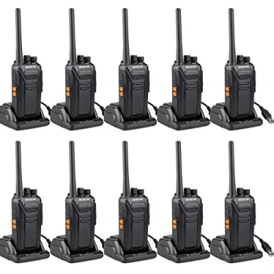 Imagen de Retevis RT27 Walkie Talkie, Talkie Recargable con Cargador USB, RMR446 sin Licencia, VOX 16 Canales CTCSS/DCS, Walkies Profesionales para Construccion, Restaurante, etc (10 Pcs,Negro)
