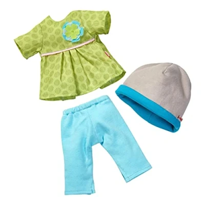 Imagen de HABA 304584 Clothes Set Meadow Magic Doll Accessories for 32 cm Dolls of Dress, Trousers and Hat, Toys from 18 Months Multiple