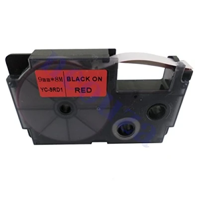 Imagen de Casio XR 9RD1 Cintas para etiquetadoras, color negro / rojo