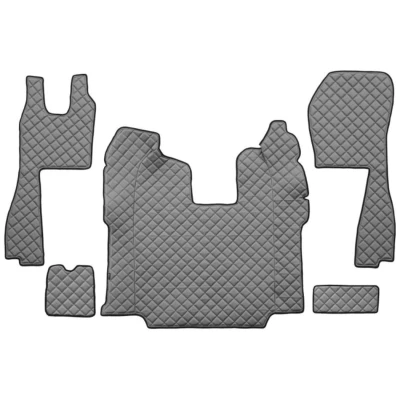 Imagen de F CORE FL10 GRAY Juego de alfombrillas suelo Ecopiel delante 5 gris